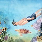 Joyce Stewart ~ In The Sea ~ Watercolor